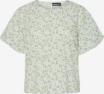 Camicia da donna 'PCFRONA' di PIECES in verde: frontale