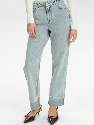 NÜMPH Wide Leg Jeans ' TORONTO ' in Blau: Vorderseite