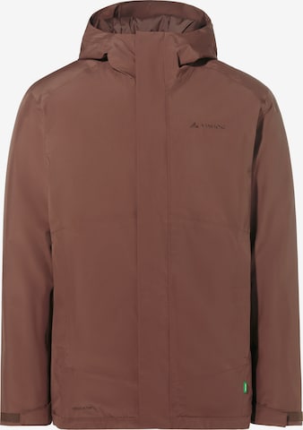 VAUDE Outdoorjas 'Rosemoor' in Bruin: voorkant