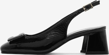 Décolleté sling di Derimod in nero: frontale