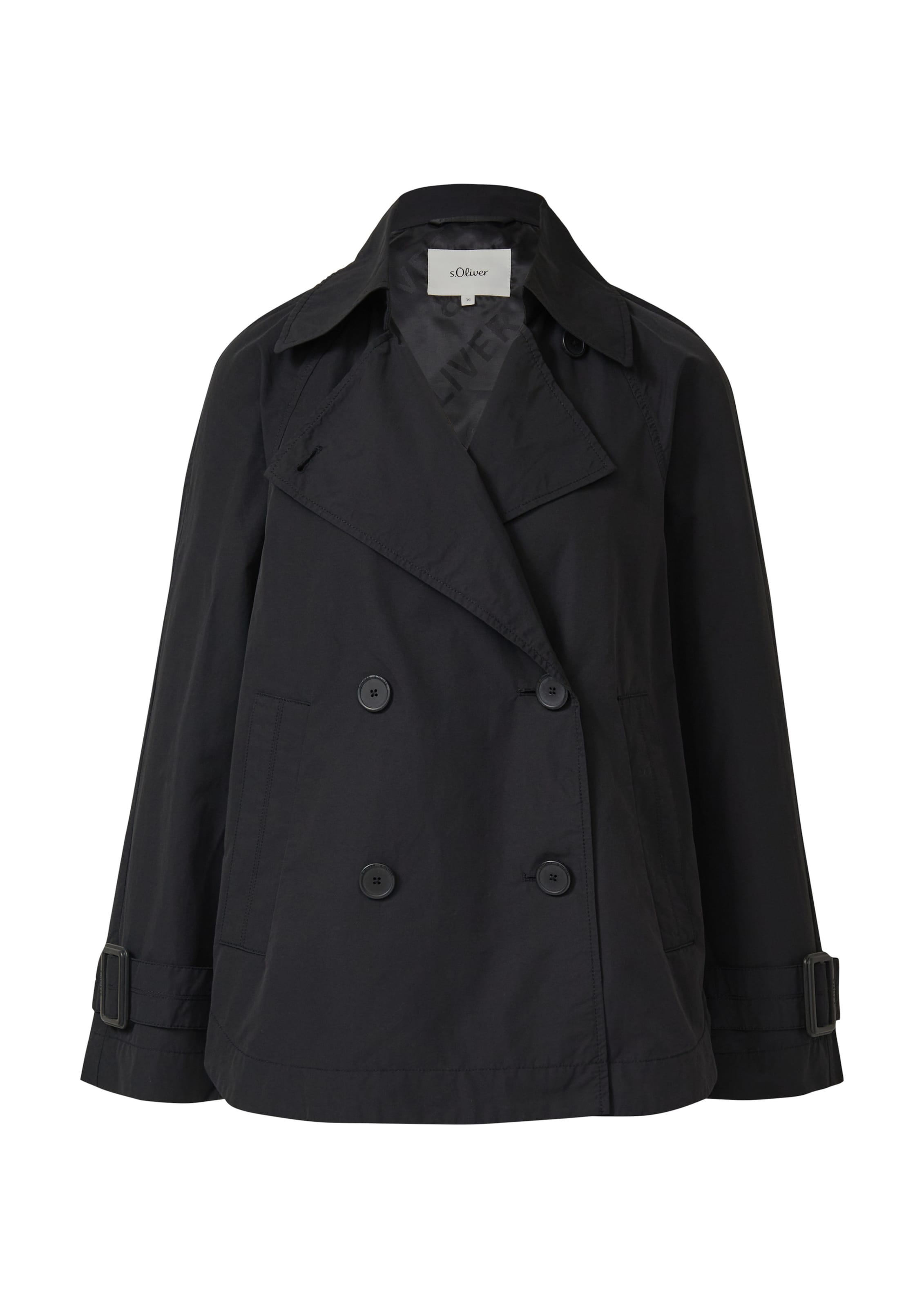 s.Oliver Jacke in Schwarz: Vorderseite