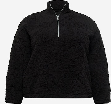 PIECES Curve Pullover 'FERNA' in Black: front