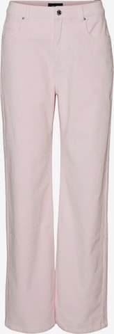 VERO MODA Loose fit Trousers 'Kithy' in Pink: front