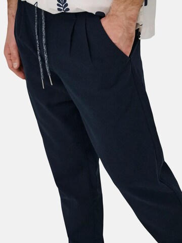 Only & Sons Tapered Pants 'ONSLEO' in Blue