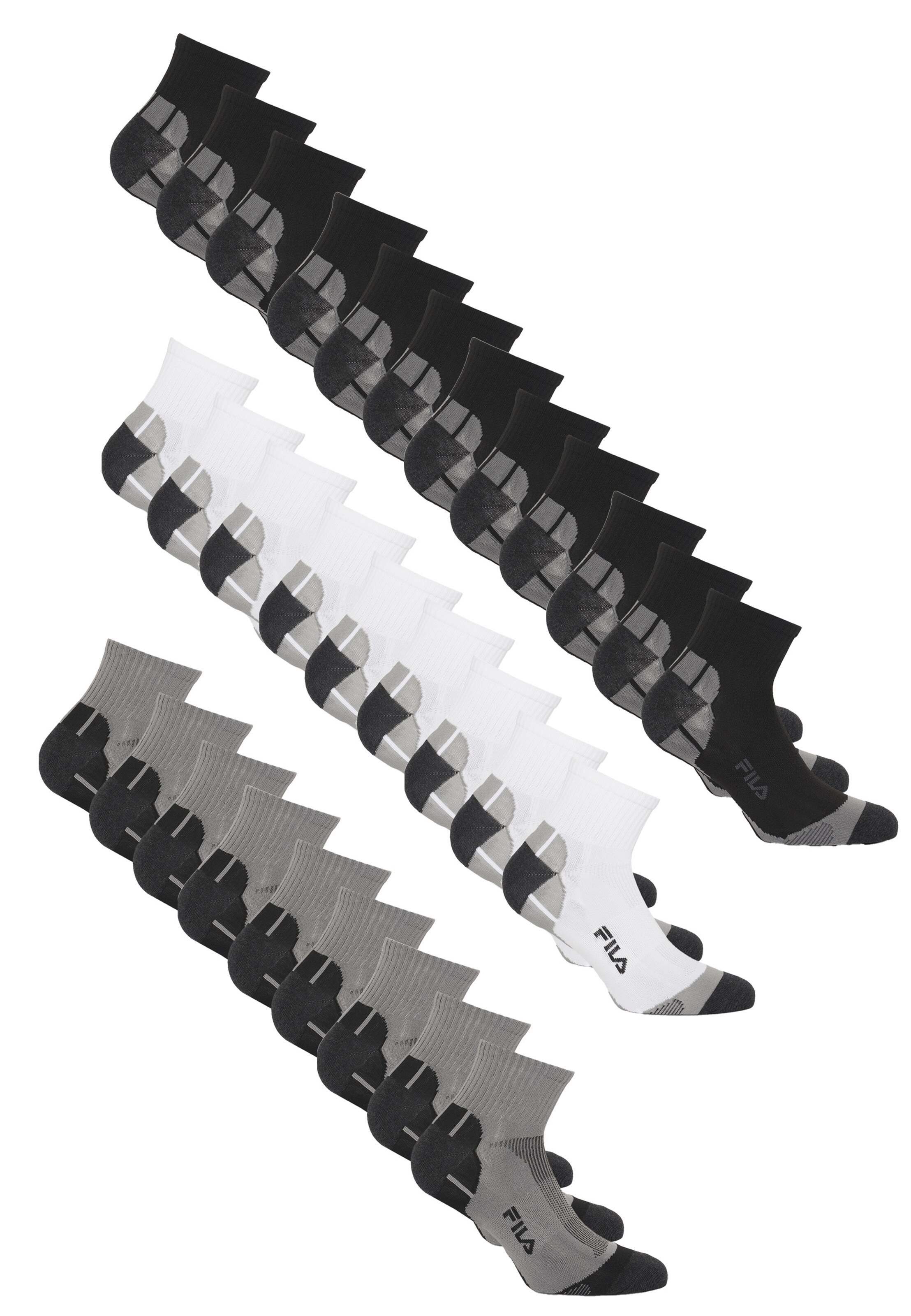 FILA Athletic Socks in Grey: front