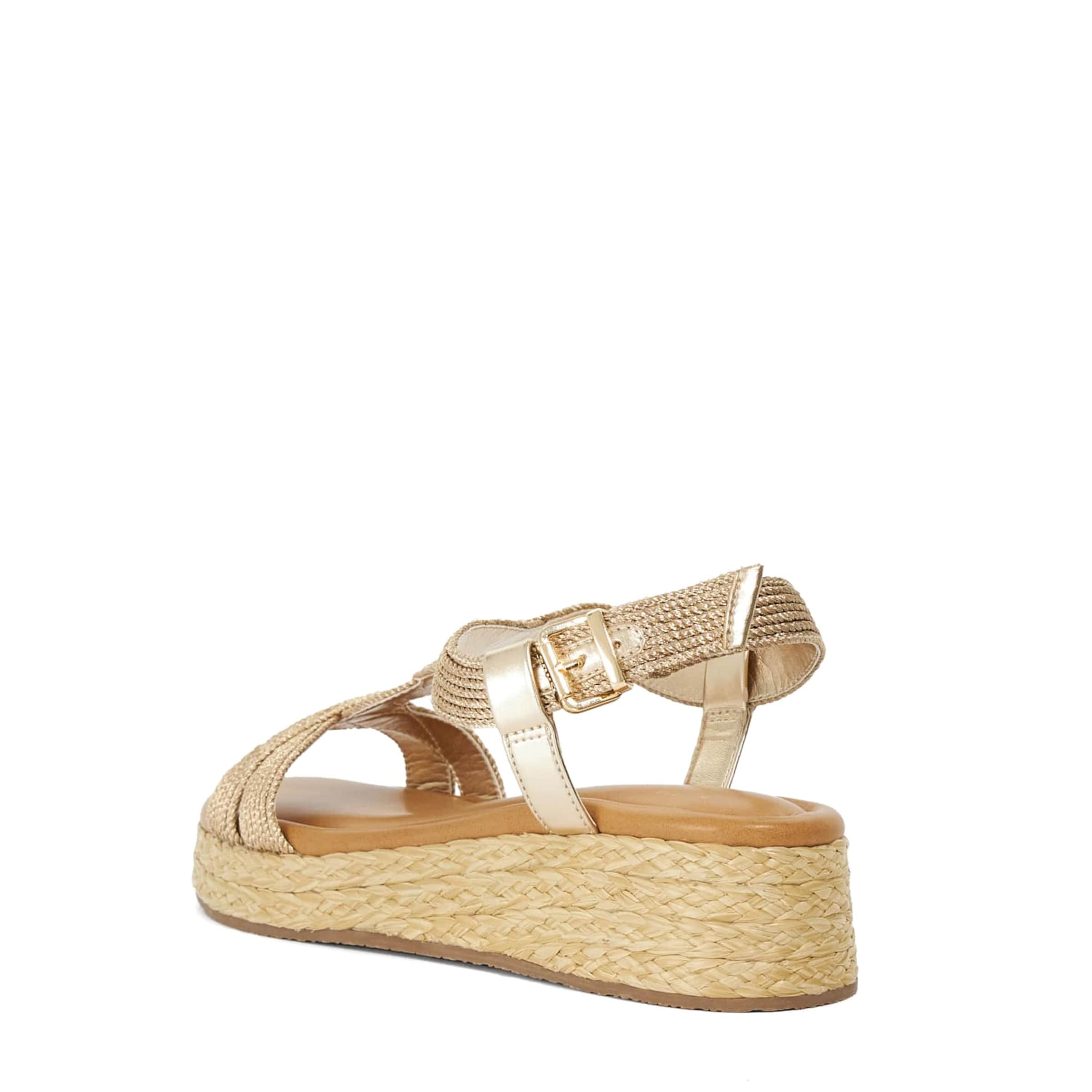 Sandales à lanières Dune LONDON en or