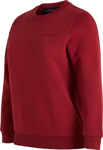 PEAK PERFORMANCE Sweatshirt Pullover 'Crew' in Rot