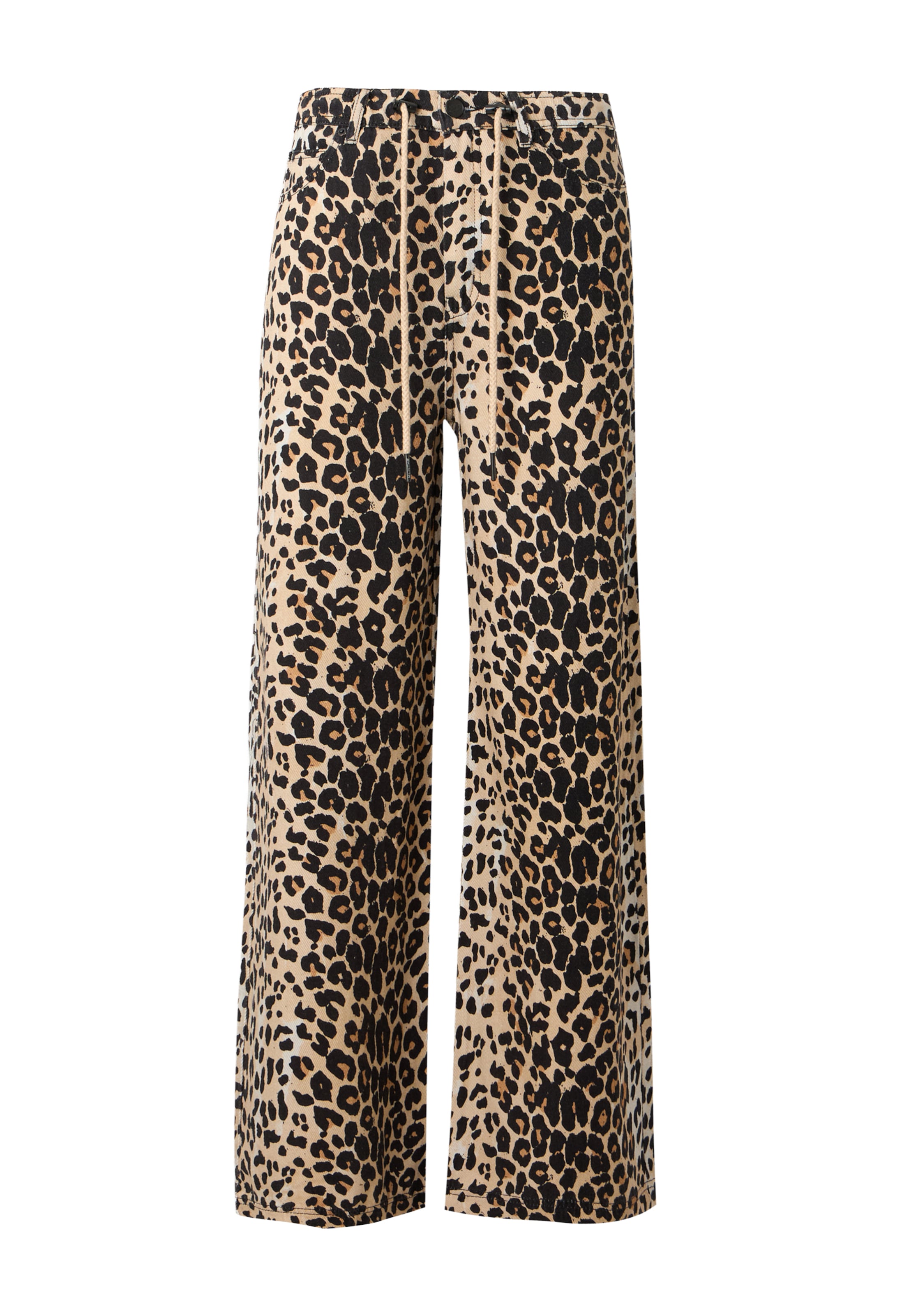 Munthe Wide leg Τζιν 'OBEY' σε καφέ: μπροστά