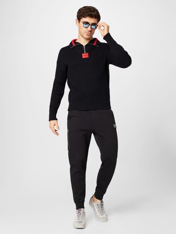 HUGO Red Pullover 'Sib' in Schwarz