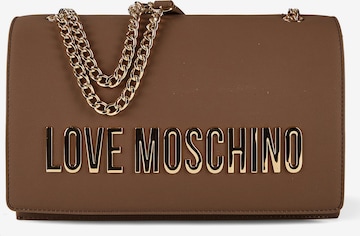 Sac bandoulière 'Bold Love' Love Moschino en marron : devant