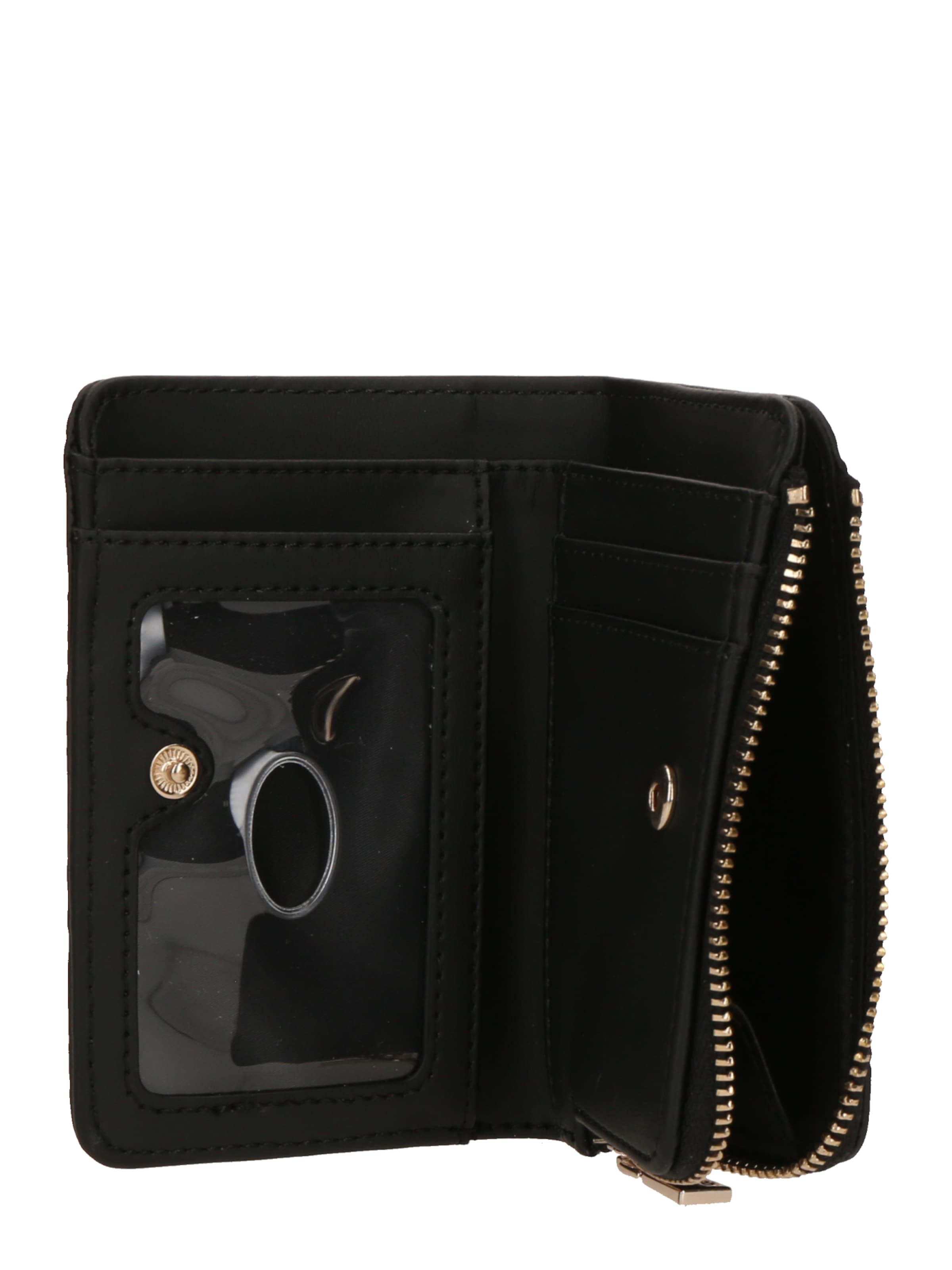 GUESS Wallet 'PHOEBE SLG ZIP ARND CARD CASE' in Black
