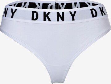 DKNY Intimates Thong in White: front