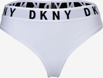 DKNY Intimates Thong in White: front