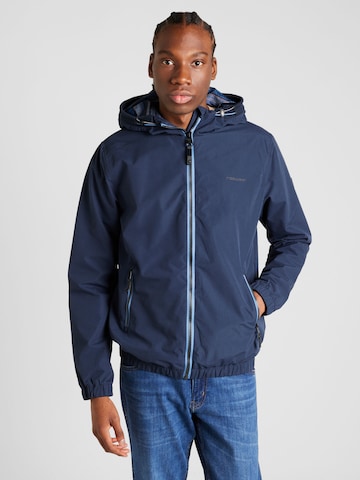 Ragwear Between-Season Jacket 'OLSSEN' in Blue: front