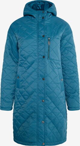 Manteau mi-saison Usha en bleu : devant