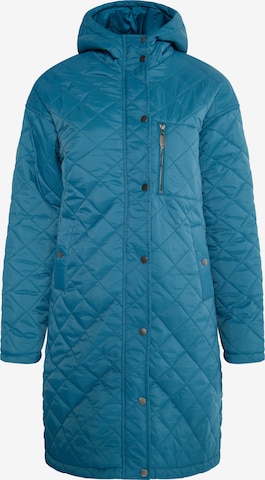 Manteau mi-saison Usha en bleu : devant