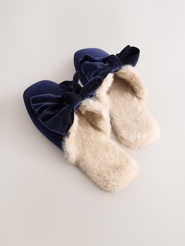 Pantoufle Next en bleu