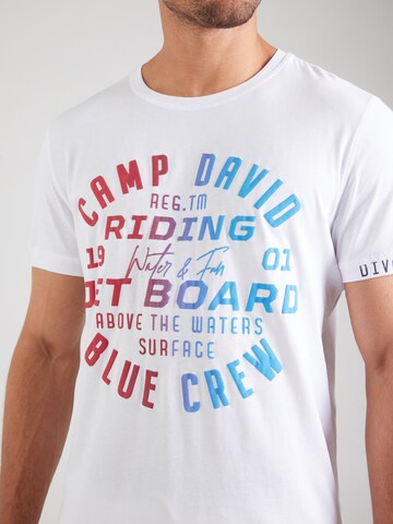 balts CAMP DAVID T-Krekls