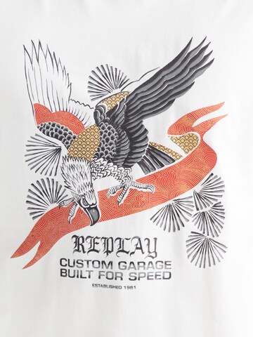 REPLAY Тениска в бяло