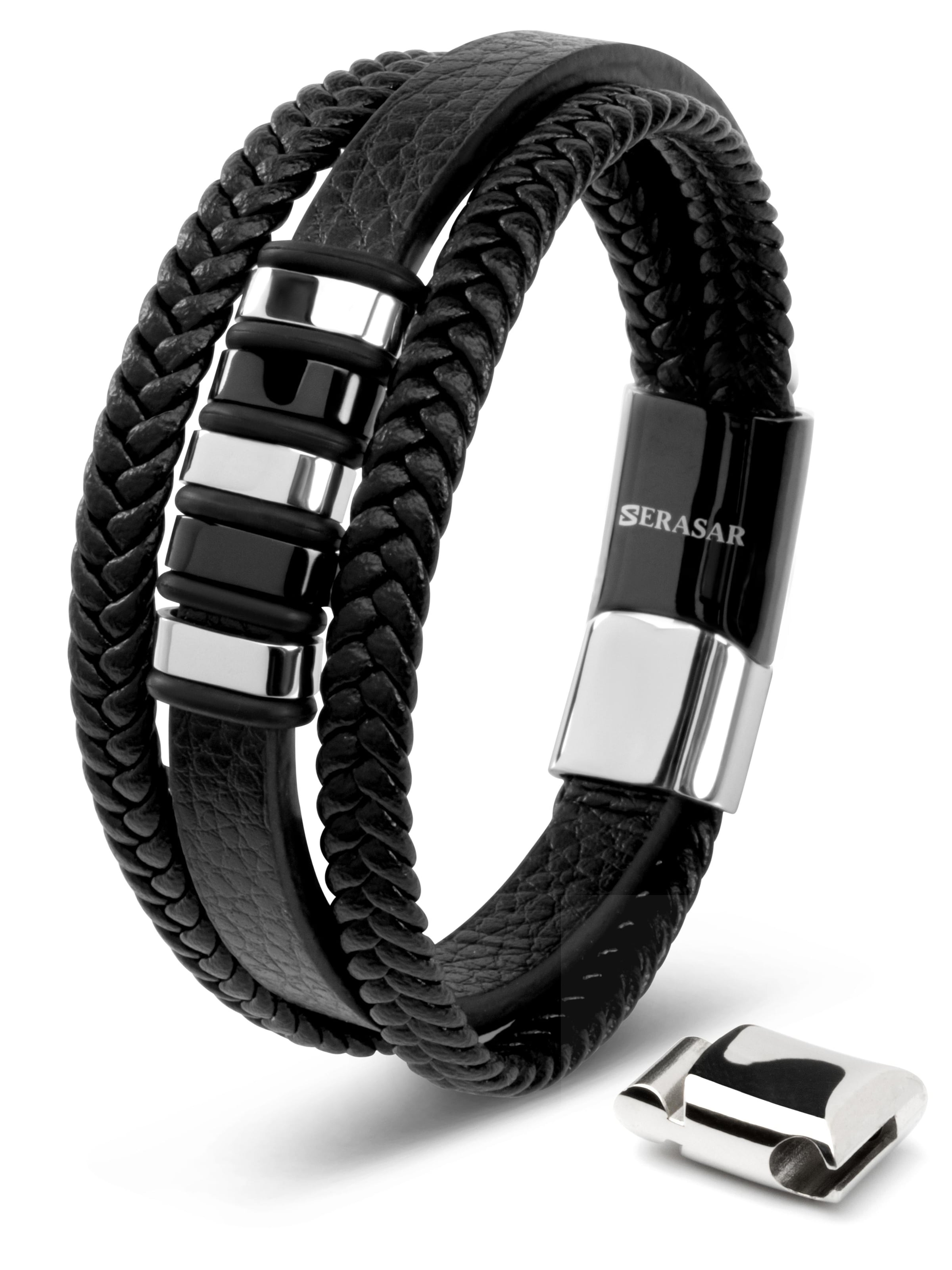 SERASAR Bracelet 'Glory' in Silver: front