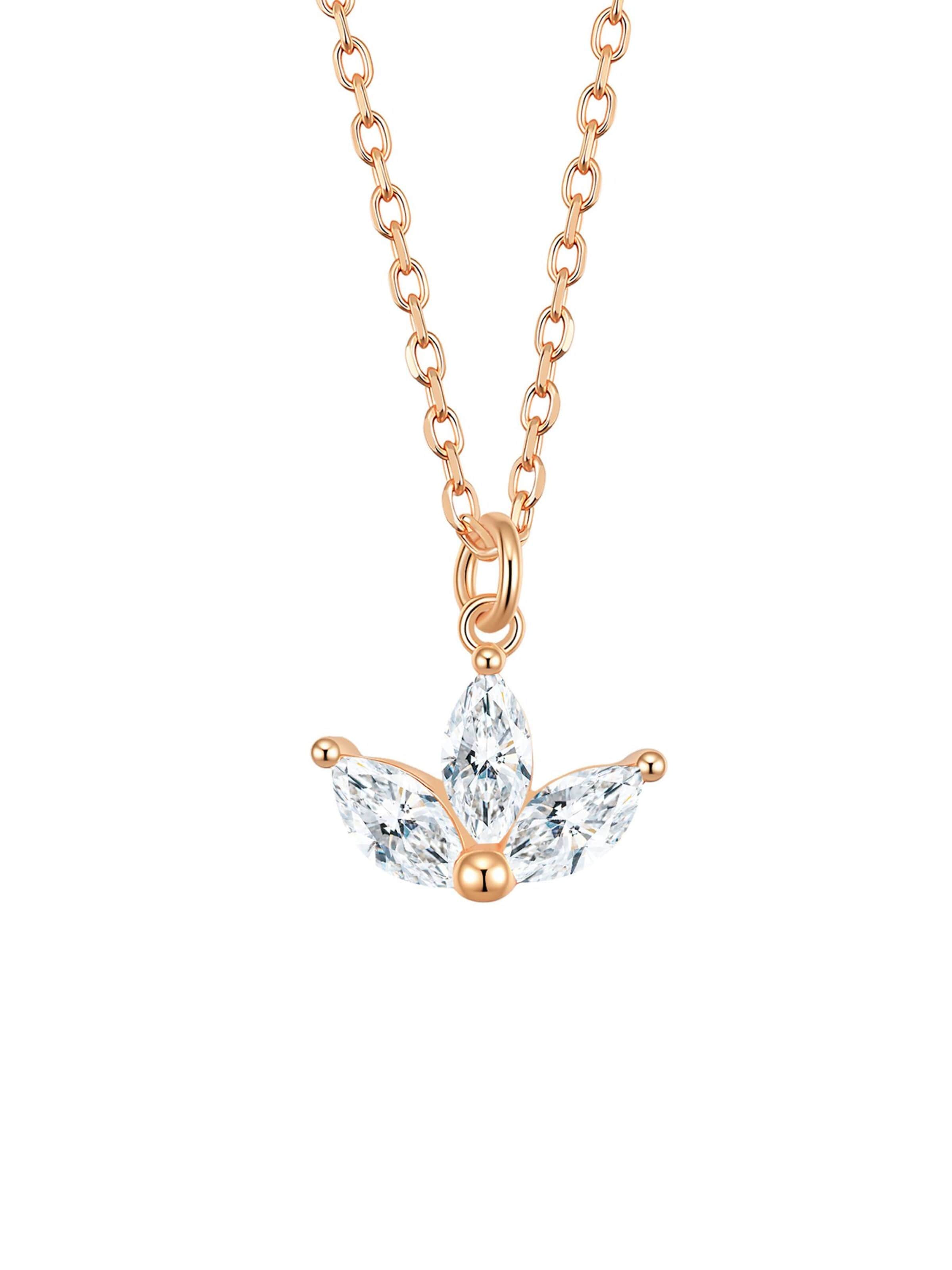 Hey Happiness - Cadena 'Marquise Flower' en oro