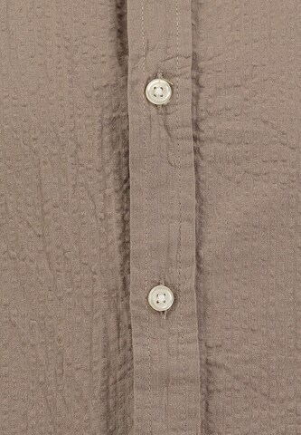 Key Largo Regular fit Button Up Shirt 'SEASIDE' in Brown