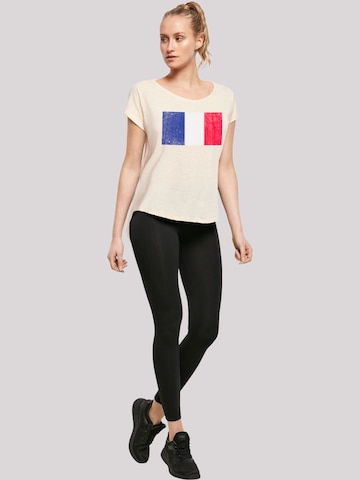 F4NT4STIC Shirt 'France Frankreich Flagge' in Beige