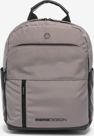 Zaino 'Zaino Momo Design Uomo Poliestere con Zip e Tasche Organizzate' di Momo Design in grigio: frontale