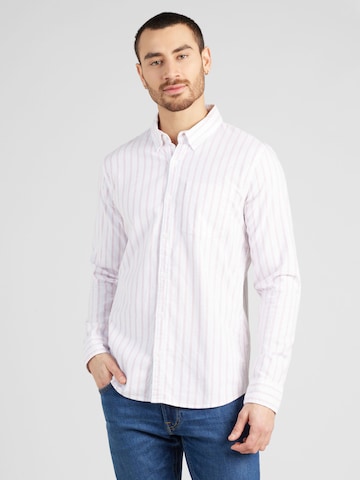 HOLLISTER Regular fit Button Up Shirt in White: front