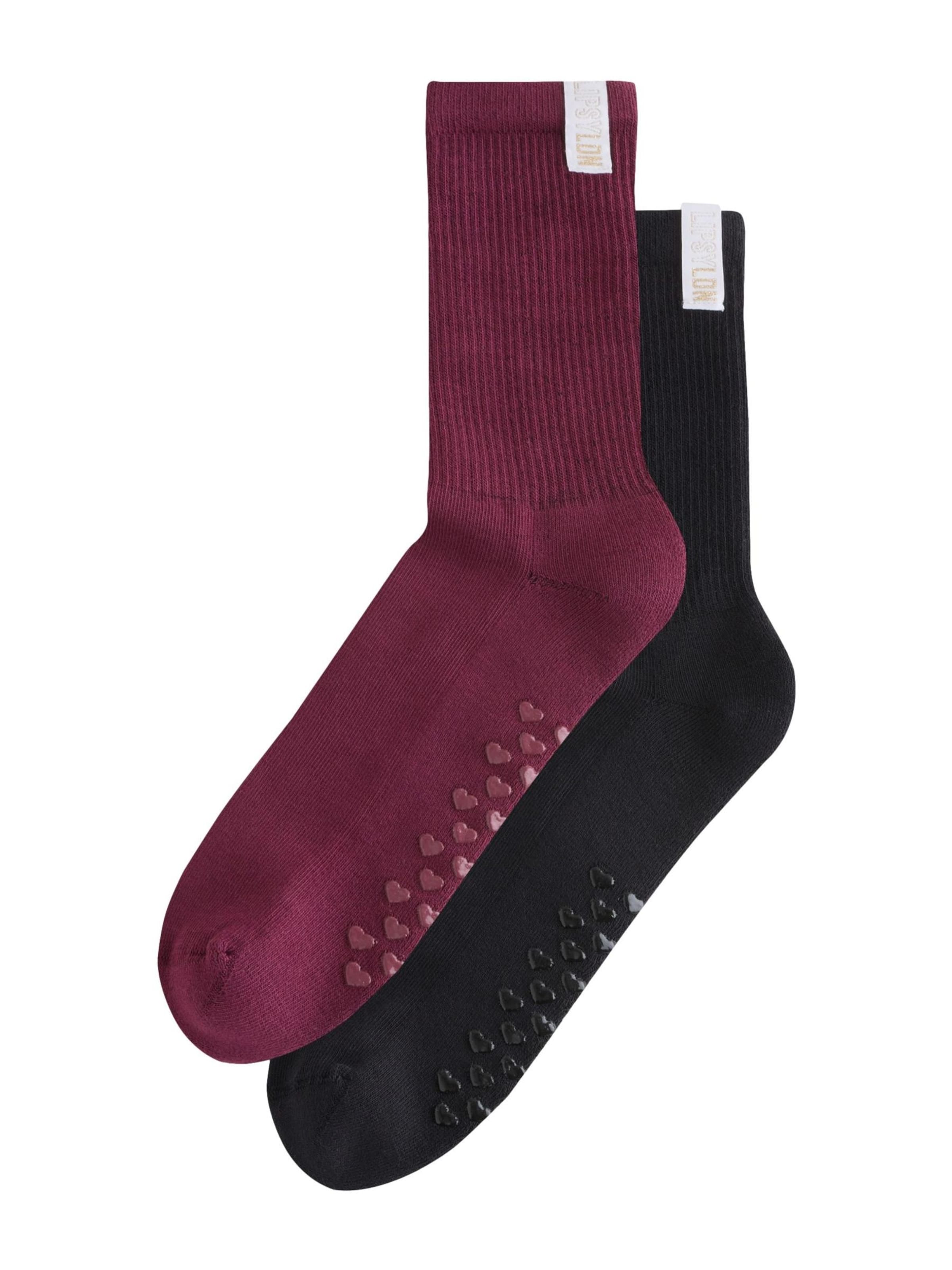 Lipsy Socks in Red: front