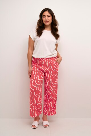 Kaffe Loose fit Trousers 'Dacia' in Red