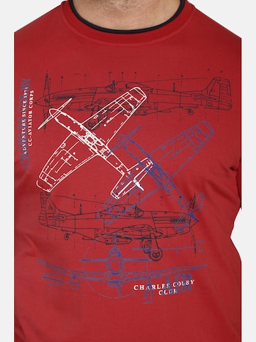 Charles Colby T-Shirt in Rot