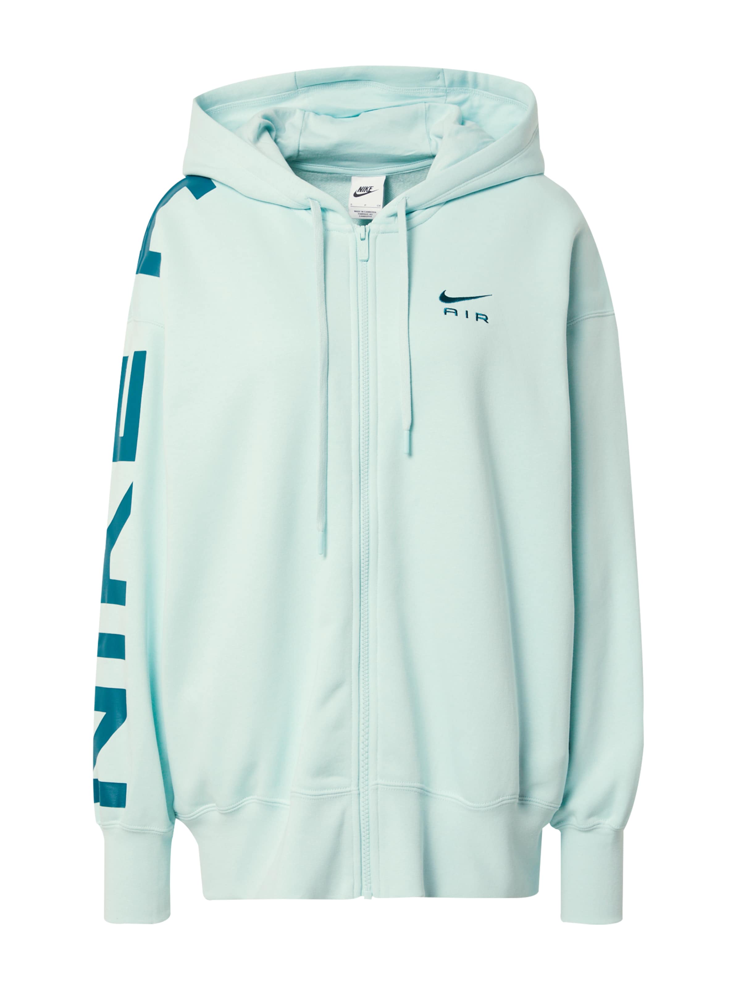 Nike Sportswear - Casaco em moletão em verde: frente