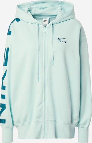 Nike Sportswear Zip-Up Hoodie in Green: front