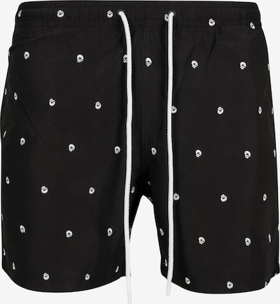 Urban Classics Shorts de bain en noir / blanc, Vue avec produit
