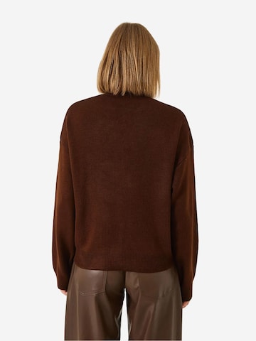 Cardigan Bianco Lucci en marron