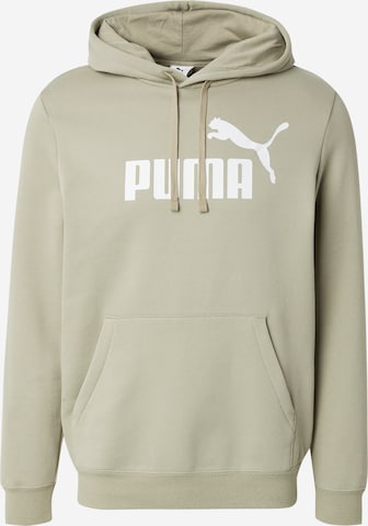 PUMA - Sweatshirt de desporto 'ESS No. 1' em verde: frente