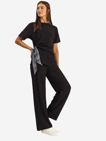 Bianco Lucci - Roupa de casa 'Zweiteiliges Set' em preto: frente