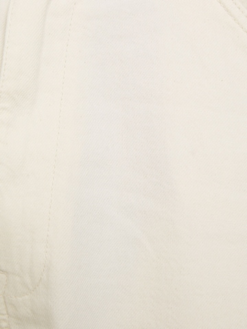 Bershka Normalny krój Spodnie w kolorze beżowy