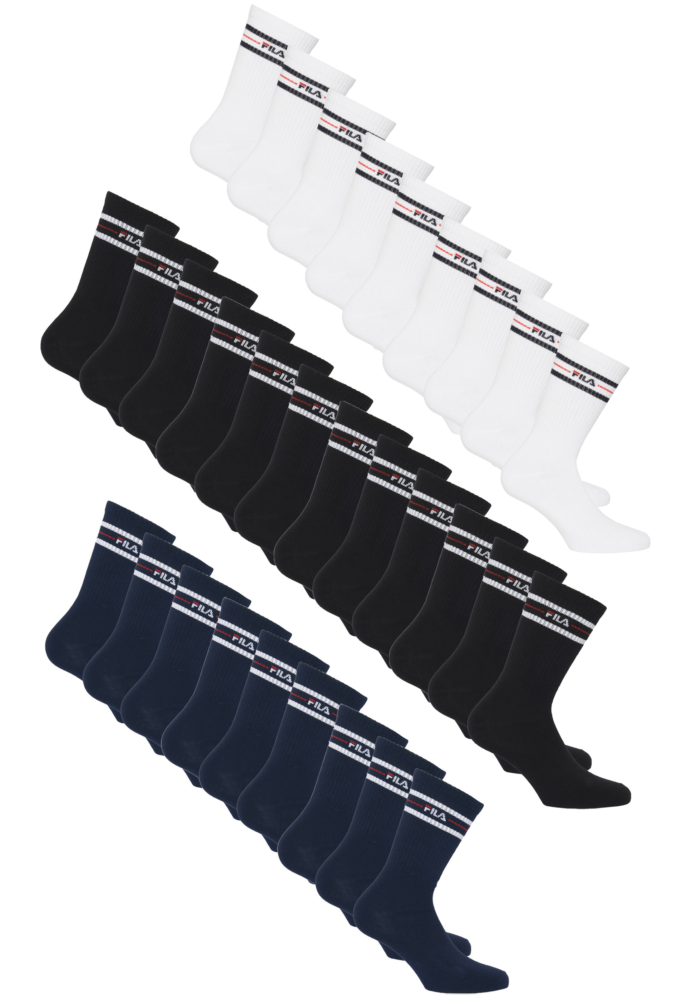 FILA Socks in 39-42 in Navy / Black / White, Item view