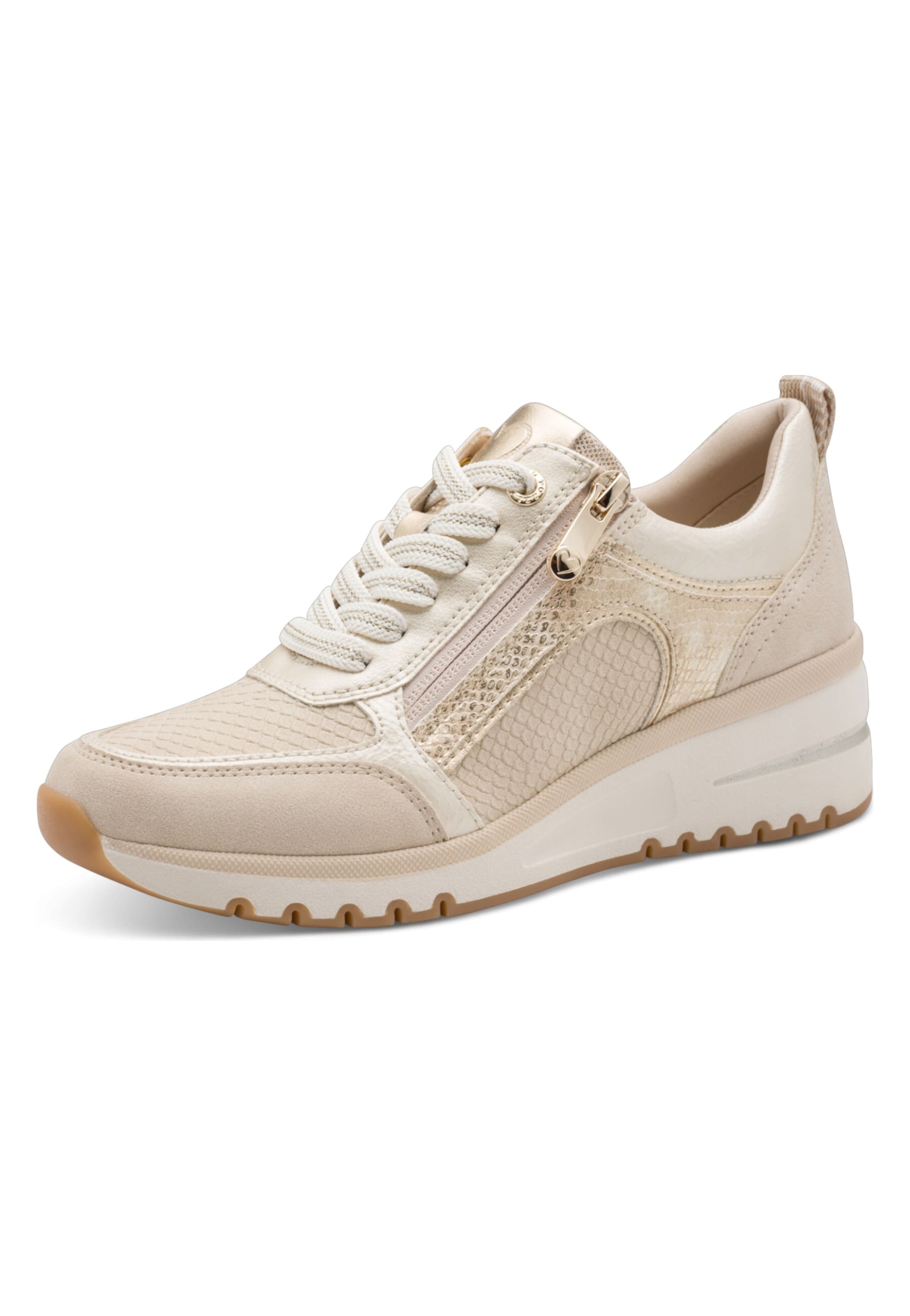 MARCO TOZZI Sportos fűzős csizma - bézs: elől