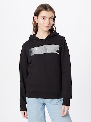 Plein Sport Sweatshirt in Zwart: voorkant