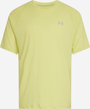 UNDER ARMOUR Performance shirt 'Tech' in Yellow: front