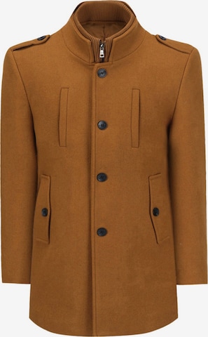YOUTHUP Winter Coat in Brown: front