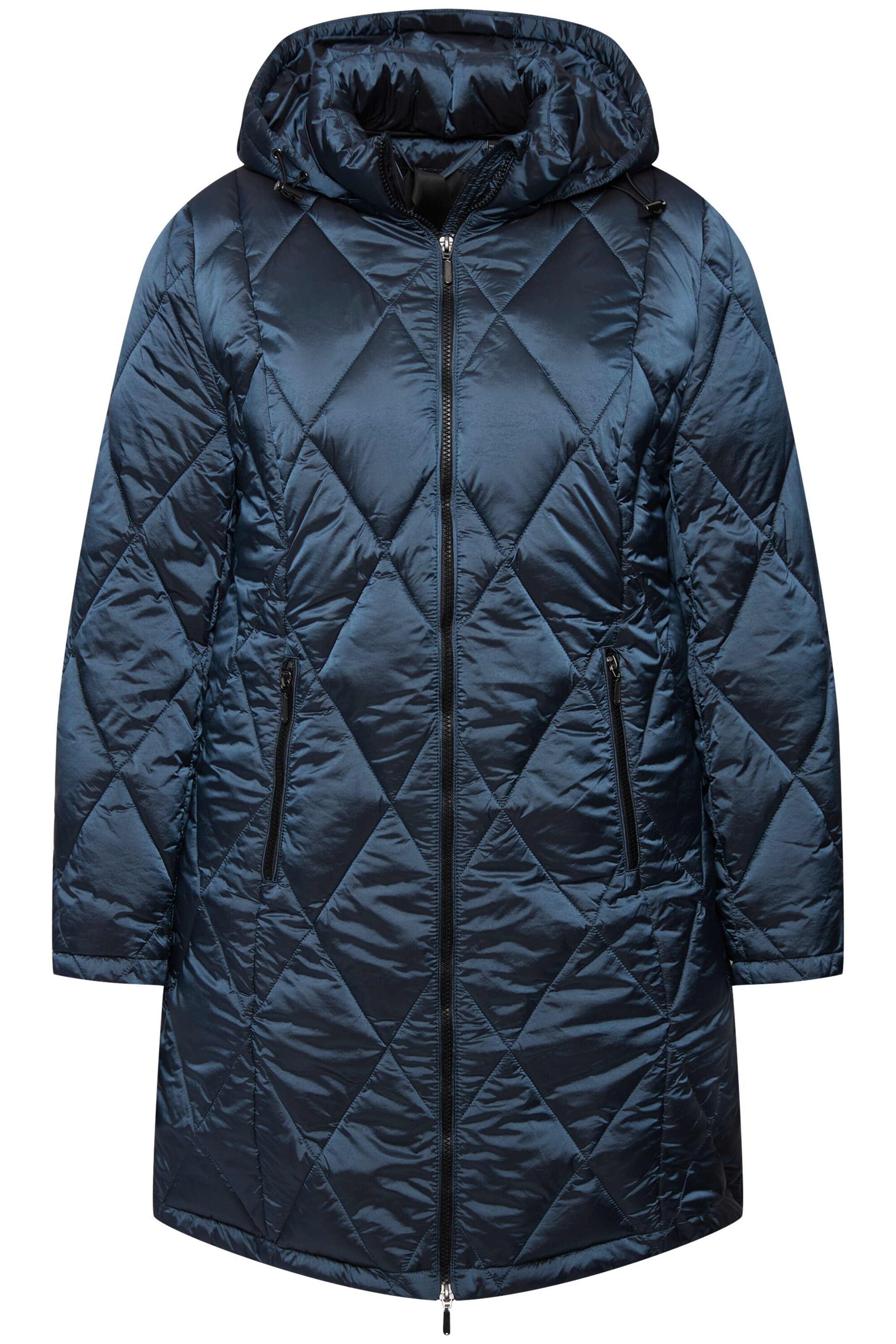 Ulla Popken Tussenjas in Blauw: voorkant