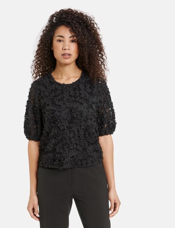 TAIFUN Blouse in Black: front