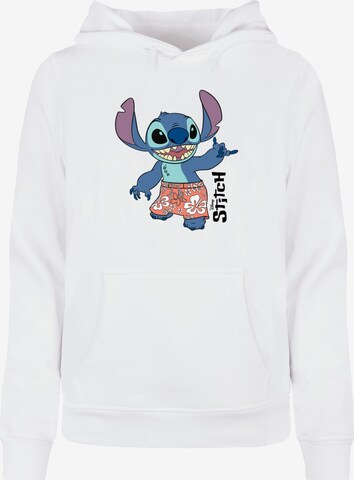 ABSOLUTE CULT Sweatshirt 'Lilo And Stitch - Bermuda Shorts' in Weiß: predná strana