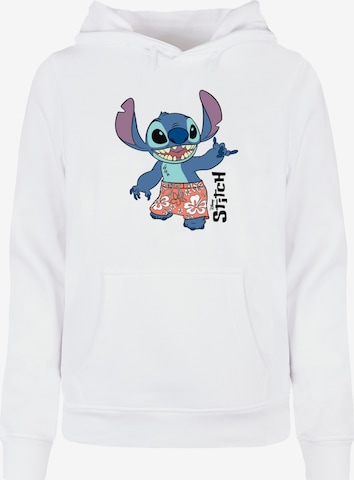 Sweat-shirt 'Lilo And Stitch - Bermuda Shorts' ABSOLUTE CULT en blanc : devant