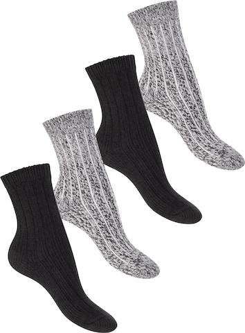 footstar Socks 'cozy' in Black: front