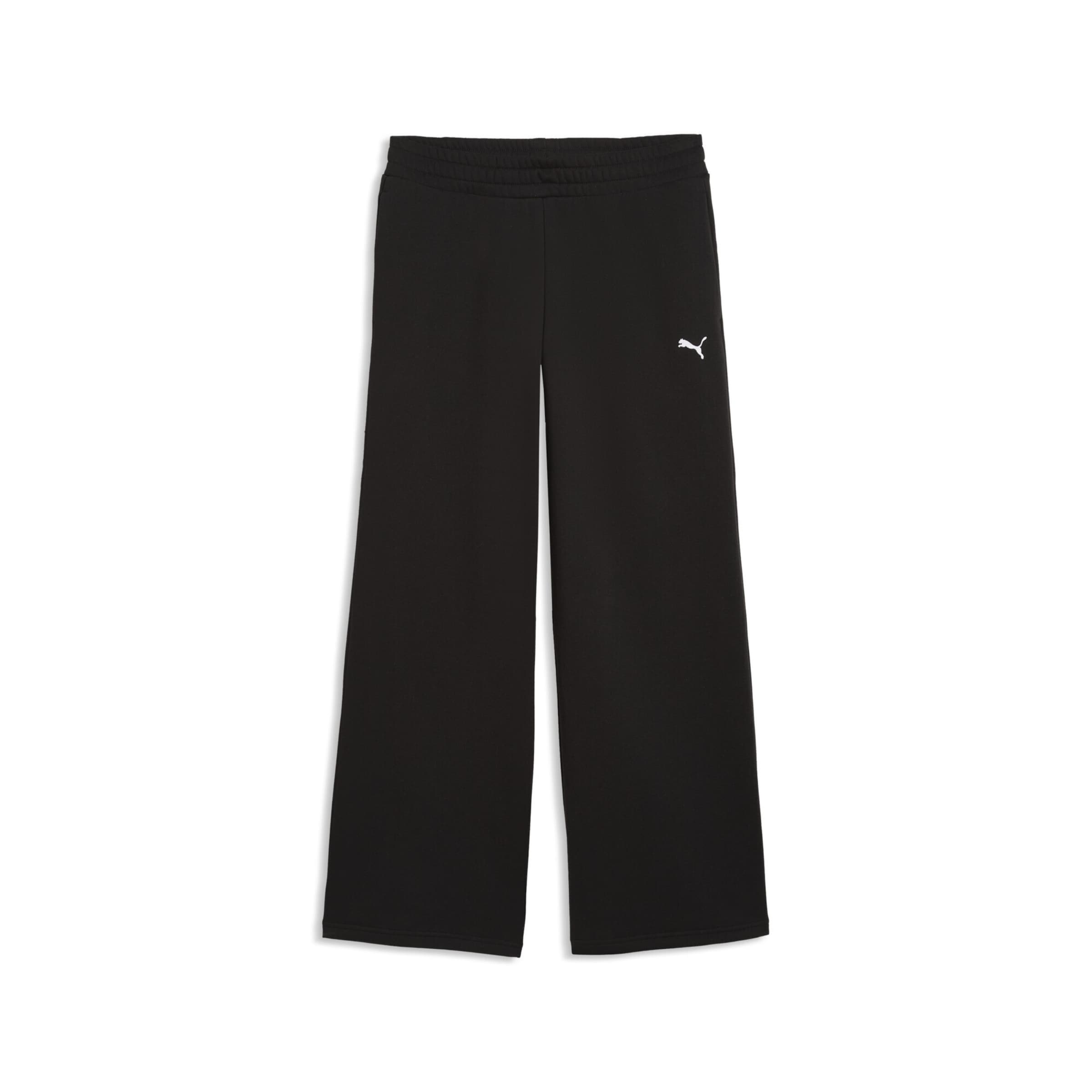 Wide Leg Pantalon PUMA en noir : devant